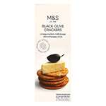 M&S Black Olive Crackers Imported